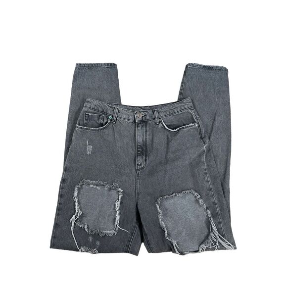 BDG Urban Outfitters Mom Jeans High Rise Distressed Ripped Gray Women’s Size 28 - Picture 3 of 14